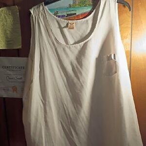 Faded Glory White Tank Top
